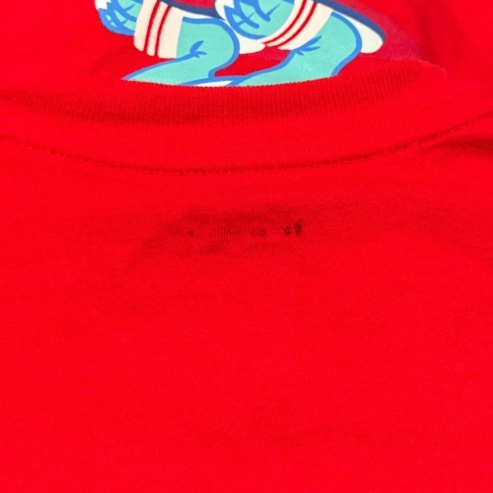 Cat & Jack Toddler Boys 2T Red Dinosaur Shirt and Tie Dye Shorts Set 2pc